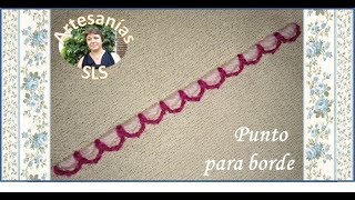 Como hacer puntos para borde de mantel a mano paso a paso ♥ Puntos de bordado N°7 ♥ Hand Embroidery♥ [upl. by Uball]