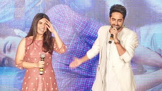 Ayushmann amp Bhumi Pednekars FUNNY Double Meaning Jokes At Shubh Mangal Saavdhan Trailer Launch [upl. by Penney]