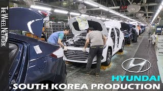 Hyundai Production in South Korea Accent Elantra Ioniq Santa Fe Tucson Veloster [upl. by Haroved]