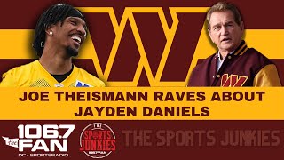 Joe Theismann Breaks Down What He Loves About Jayden Daniels  Sports Junkies [upl. by Ititrefen]