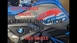 2017 R1200GS Service Indicator Reset GS911 [upl. by Eelac]