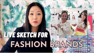 Becoming a Fashion Illustrator Live Sketching Tactics Revealed 🤩 [upl. by Enneillij]