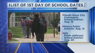 1st Day Of School Dates [upl. by Ingvar]