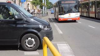 Antyterroryści alarmowo spod sądu AT na sygnale w centrum Gdańska [upl. by Arivle]