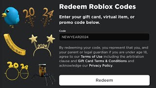 NEW YEAR ROBLOX PROMO CODES  Roblox Promo Codes [upl. by Akeem]