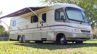 1997 Holiday Rambler Vacationer class A gas motorhome walkthrough tutorial [upl. by Eeralih]