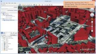 Create 3D Buildings in Google Earth from SHP files  Spatial Manager Blog [upl. by Gorga]