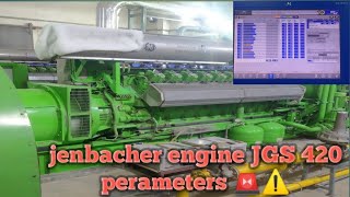 jenbacher engine JGS 420 perameters🚨⚠️ [upl. by Akkeber]