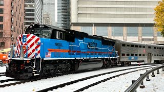 Metra 510 SD70MACH at Chicago Union Station [upl. by Ttam]