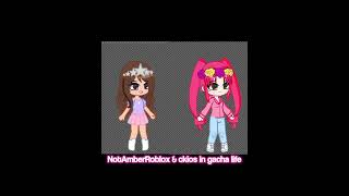 not amber roblox amp ckios in gacha life fanart☆ [upl. by Imuya]