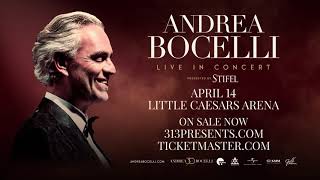 Andrea Bocelli  April 14 2024  Little Caesars Arena [upl. by Kynthia212]