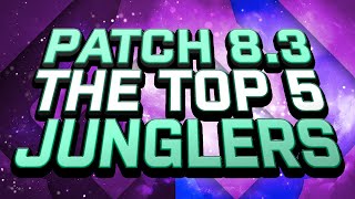 Top 5 Junglers For Patch 83  Smite [upl. by Dnyletak641]