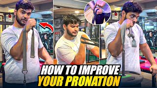 How to improve your Pronation in ArmwrestlingFull Toproll workout😱 [upl. by Lewendal827]