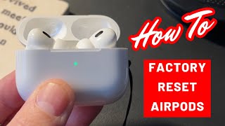 How To Reset AirPods to Factory Default [upl. by Rapsac]