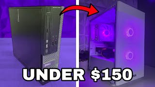 BUILDING A 150 GAMING PC Optiplex 3020 SFF Case Swap [upl. by Yemaj]