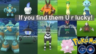 Do you find this rare Unova Pokemon in the wild Golurk Blissey Lampent Zebstrika and more [upl. by Kinsman]