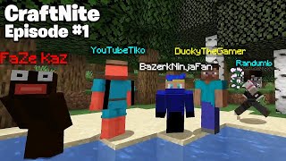 CraftNite Episode 1  Im the best player on the server Ft Randumb Tiko Kaz amp Bazerk [upl. by Akeimat]