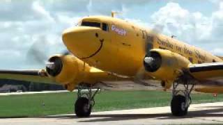 Duggy DC3 C47 at Whiteside County Airport [upl. by Eiliah]