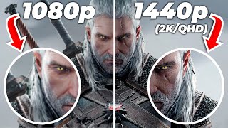 ¿Vale la pena 1440p 2kQHD  1080p vs 1440p Monitores GAMER  ¿FULL HD en 27 Pulgadas [upl. by Skipp337]