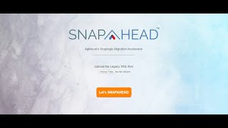 SNAPAHEAD Demo Making the transition from legacy to modern ETL easier and faster [upl. by Adaha974]