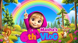 MASHAS 6TH VLOG – Adventure in the Forest  Masha Vlog Series  Kids Animated Movies  Tiny Tales [upl. by Pizor]