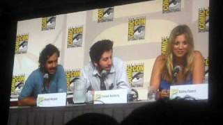 Big Bang Theory Cast At Comic Con 2009 Panel  Getting Jims DNA [upl. by Farlie]