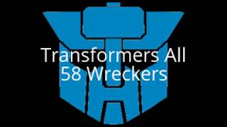 Transformers All 58 Wreckers Devthegunner [upl. by Eessac]