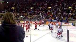 Bench Brawl  OHL  Rangers vs Greyhounds  Oct10 2011 [upl. by Peursem264]