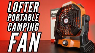 Stay Cool Everywhere  Lofter Portable Camping Fan With Flashlight [upl. by Jaban837]