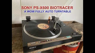 SONY PSX600 BIOTRACER  A WOW Full Auto Turntable  Back to 1981 [upl. by Marleah]