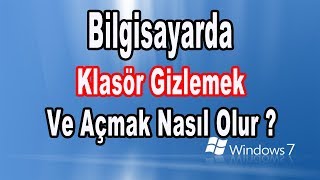 Bilgisayarda Gizli Dosya Nasıl Yapılır   Gizli Klasör Nasıl Gösterilir   YouTube [upl. by Chrissa172]