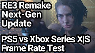 Resident Evil 3 Remake PS5 vs Xbox Series XS Frame Rate Comparison NextGen Update [upl. by Elletse796]