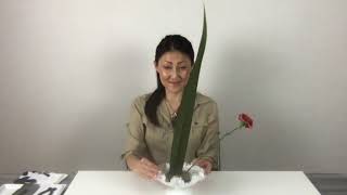 Ohara School of Ikebana quotTATERU KATACHIquot THE RISING FORM [upl. by Yornoc]