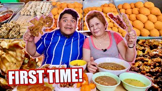 STREET FOOD MUKBANG with my MAMA NAKAKALOKA REACTION NIYA [upl. by Anabal]