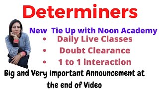 Determiners  Noon Academy  Bhavya Mam Noon Academy [upl. by Linehan]