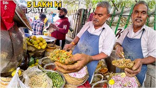 80 Rs Delhi के MOST HYGIENIC Pani wale Chole Kulche  Street Food India [upl. by Oinegue]