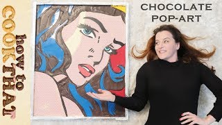 CHOCOLATE Wonder Woman Pop Art  Ann Reardon  Roy Lichtenstein [upl. by Ttayh228]