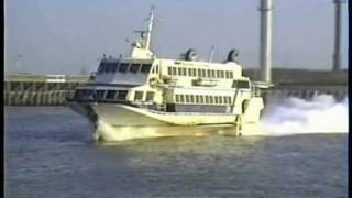 Oostende 1989  Ferry to Dover  RMT Boeing Jetfoil Pricesse Clementine [upl. by Tortosa]