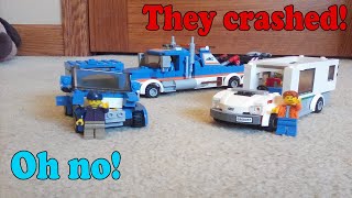 Lego citythe car crash STOP MOTION [upl. by Brighton529]