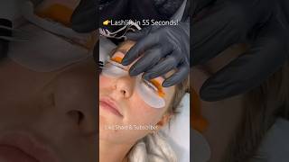 Lash lift lashlift lashes timelapse shots ytshorts tranding lash lashtech fyp beauty yt [upl. by Dnomrej]