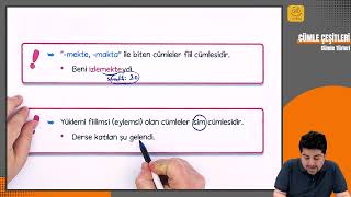 TYT Türkçe Cümle Türleri Örnek Video [upl. by Assiram387]