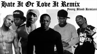 50 Cent Tupac Eazy E The Game Snoop Dogg amp Dr Dre  Hate It Or Love It Remix  HQ [upl. by Engeddi]