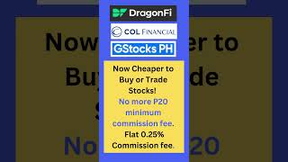 REITs and Stocks Investing Now cheaper  No more ₱20 minimum broker’s commission fee [upl. by Shapiro]