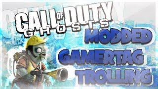 Modded Gamertag Trolling  Call of Duty Ghosts Random funny gamertags hilarious reactions [upl. by Nolyar]