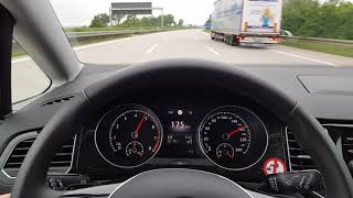 VW Golf Sportsvan 15 TSI 150 PS FWD DSG acceleration [upl. by Hcnarb553]