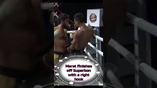 Marat Grigorian Knocks Out Superbon Kickboxing Short Breakdown [upl. by Saraiya]