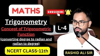 Trigonometry converting degree minutes and seconds to Radians NCERT Class11th [upl. by Bergerac]