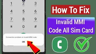 How To Fix Connection Problem Or Invalid MMI Code 2023  How To Fix Invalid MMI Code [upl. by Nyrol]