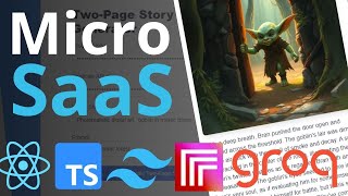 Code Micro SaaS From Scratch  AI Story PDF Generator  NextJSTypescript Groq Replicate AI [upl. by Ulland]