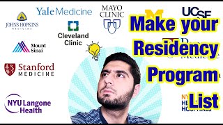 How to Prepare your ERAS Residency Program List My Method and Top Tips [upl. by Sparhawk]